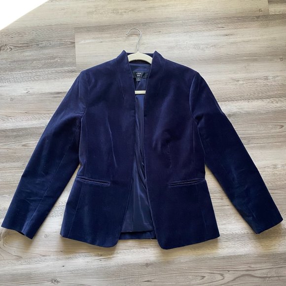 J.CREW 365 Going Out Velvet Blazer - Picture 1 of 9